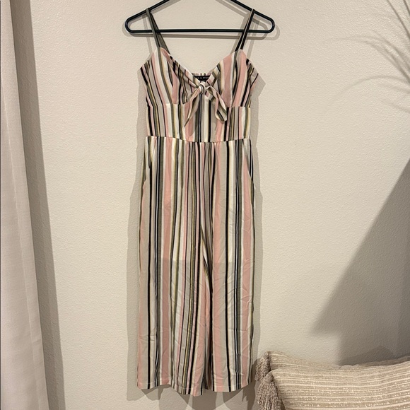 As U Wish Multicolor Striped Jumpsuit - Picture 1 of 4